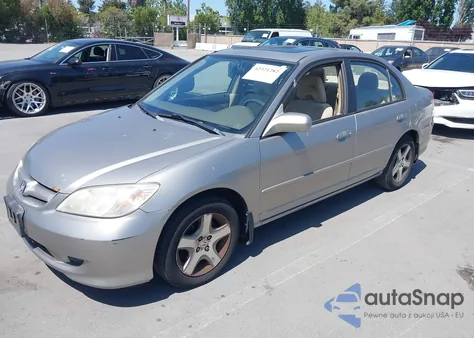 2004 Honda Civic Ex from USA, damaged, VIN JHMES26744S002276